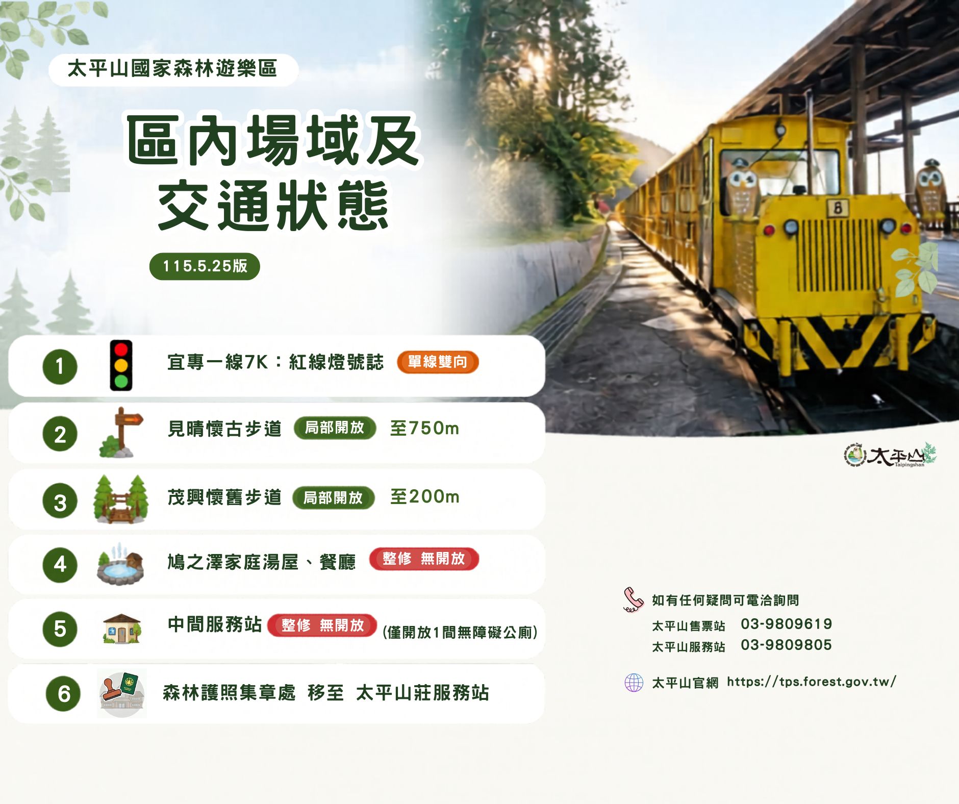 區內道路交通管制、場域狀態